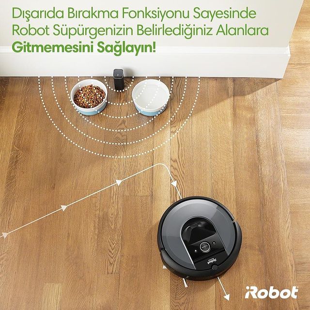 Roomba i7 ve i7+ modellerindeki dışarıda bırakma fonksiyonu sayesinde belirlediğiniz objeler temizlik sırasında güvende kalsın! 🤖💚💪🏻

#Roombai7 #Roombai7Plus #iRobot #RobotSüpürge