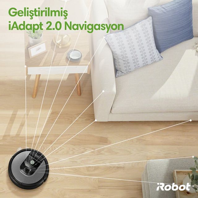 Roomba 975, zemindeki engelleri ve bireysel mobilya parçalarını tanımasını sağlayan özel bir kamera ile donatılmıştır. 💚🔭

#Roomba975 #iRobot #RobotSüpürge