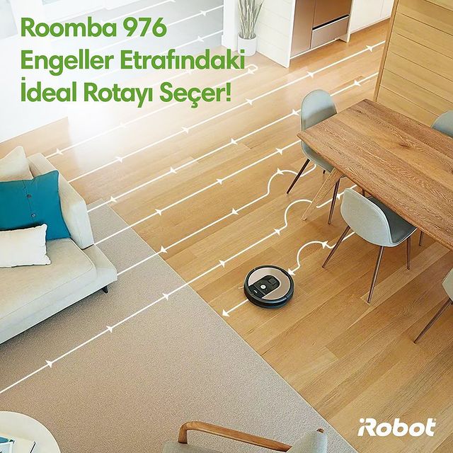 iAdapt 2.0 Düz Hat Navigasyonu sayesinde Roomba 976, engeller etrafındaki ideal rotayı seçer,
temizlikte üstün performans sağlar.💚💯🤖

#iRobot #Roomba #Roomba976 #AkıllıRobotSüpürge #RobotSüpürge #VaktinizSizeKalsın