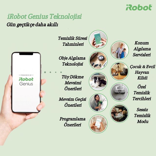Kendinize ve sevdiklerinize daha fazla vakit ayırabilmeniz için iRobot, Genius teknolojisi ile gün geçtikçe daha akıllı.

#iRobot #Roomba #Braava #RobotSüpürge #RobotPaspas #iRobotGenius #Genius #ZamanSizin