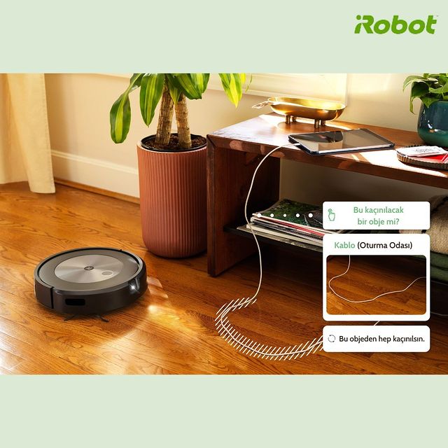#Roomba j7 & j7+ Akıllı Robot Süpürge kabloları algılıyor, onlardan kaçınıyor ve karşılaştığı engelleri iRobot Home üzerinden size ileterek bir sonraki temizlikte bu engelle karşılaşırsa ne yapması gerektiğini soruyor.
Evet, evet hepsini j7 & j7+ akıllı robot süpürge yapıyor!

#iRobot #Roombaj7 #Roombaj7+ #AkıllıRobotSüpürge #PrecisionVision